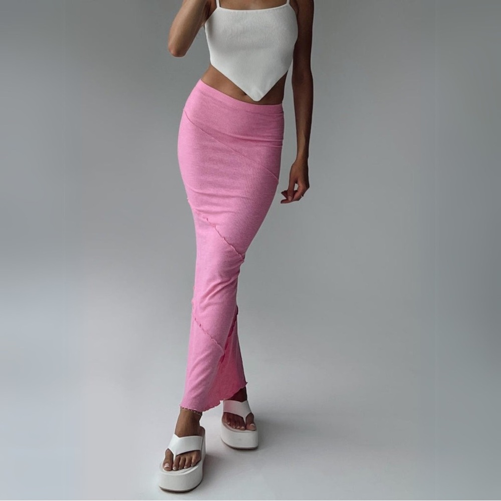 Princess Polly Hot Pink Maxi Skirt